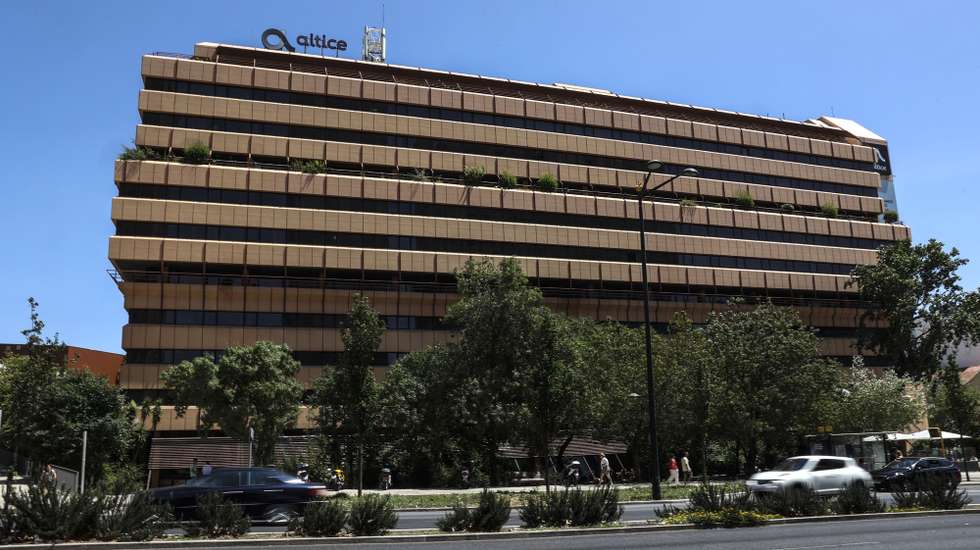 Logotipo da Altice no edificio da Altice em Lisboa. 20 de julho de 2023. MIGUEL A. LOPES/LUSA