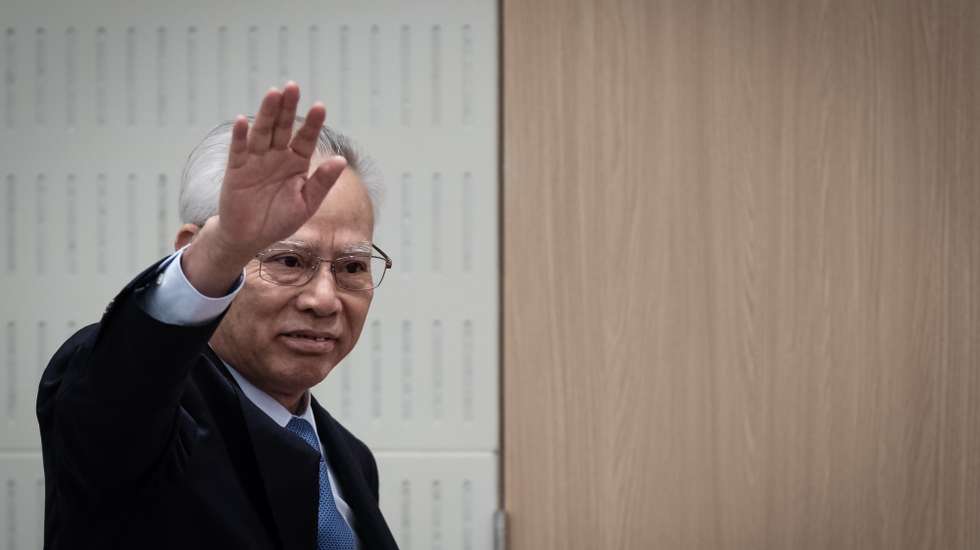 Sam Hou Fai eleito com 394 votos e indigitado como o próximo Chefe do Executivo de Macau no Fórum para a Cooperação Económica e Comercial entre a China e os Países de Língua Portuguesa, em Macau (China), 13 de outubro de 2024. GONÇALO LOBO PINHEIRO / LUSA