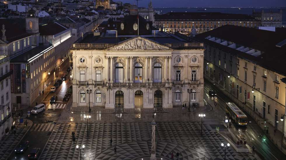 O edifício dos Paços do Concelho, que alberga a Câmara Municipal de Lisboa, Praça do Município, 9 de fevereiro de 2024. CARLOS M. ALMEIDA/LUSA