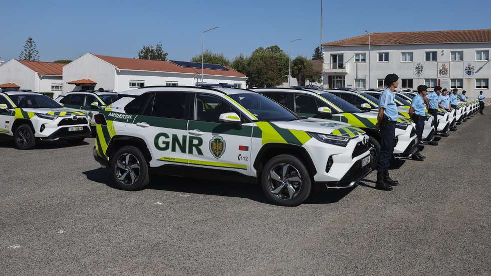 Cerimónia de   entrega de equipamentos e viaturas para a Guarda Nacional Republicana (GNR) que contou com a presença da ministra da Administração Interna, Margarida Blasco (ausente na fotografia),  em Queluz,  23 de julho 2024. ANTÓNIO COTRIM/LUSA