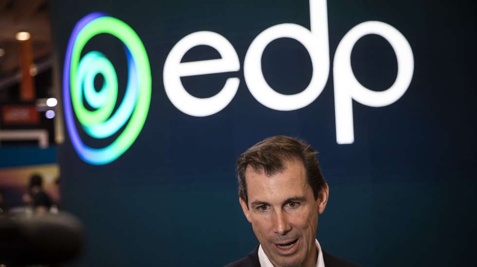 The CEO of EDP, Miguel Stilwell d'Andrade, attends a press conference at Web Summit,  Parque das Nacoes, Lisbon, Portugal, 04 November 2022. The Web Summit is considered the largest event of startups and technological entrepreneurship in the world, takes place from 1 to 4 of November in Lisbon. JOSÉ SENA GOULAO/LUSA