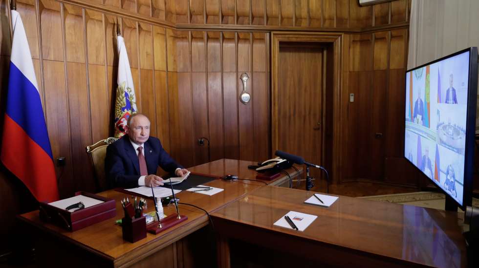 Presidente russo Vladimir Putin.