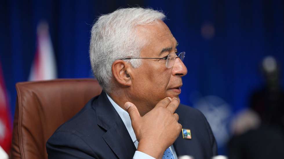 epa10739554 Prime Minister of Portugal Antonio Costa looks on during the meeting of the North Atlantic Council with Sweden at the NATO ​summit in Vilnius, Lithuania, 11 July 2023. The North Atlantic Treaty Organization (NATO) Summit takes place in Vilnius on 11 and 12 July 2023 with the alliance's leaders expected to adopt new defence plans.  EPA/FILIP SINGER