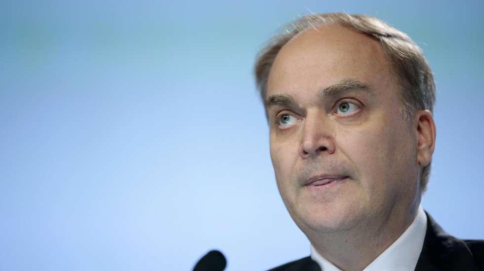 epa06154609 (FILE) - Russian then Deputy Minister of Defense Anatoly Antonov delivers his speech during the fifth plenary session of the International Institute for Strategic Studies (IISS) 15th Asia Security Summit in Singapore, 05 June 2016 (reissued 21 August 2017). According to reports, Russian deputy foreign minister Anatoly Antonov was appointed new Russian ambassador to the USA on 21 August 2017. He is to take over the post on 01 September from outgoing Sergei Kislyak.  EPA/WALLACE WOON *** Local Caption *** 52804103