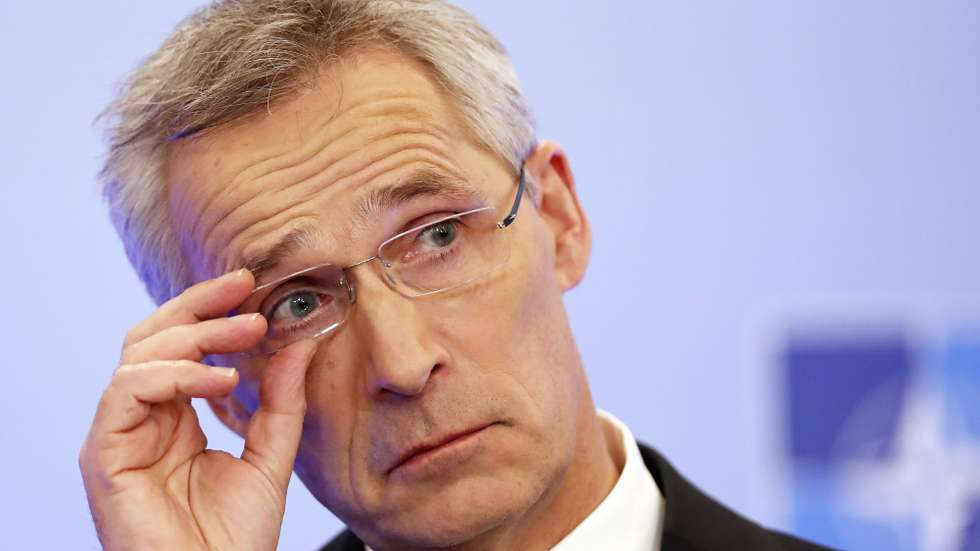 epa10336911 NATO Secretary General Jens Stoltenberg speaks during a press conference at the end of the first day of NATO Foreign Ministers Meeting, at Parliament Palace in Bucharest, Romania, 29 November 2022. Foreign Ministers from NATO countries gathered in Romania's capital on 29-30 November 2022 to tackle Russiaâ€™s invasion in Ukraine, NATOâ€™s support for Kyiv administration and regional partners and to find new ways to strengthen the Eastern flank of the alliance.  EPA/ROBERT GHEMENT
