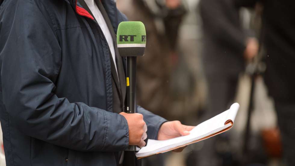 Um jornalista do Russia Today, RT