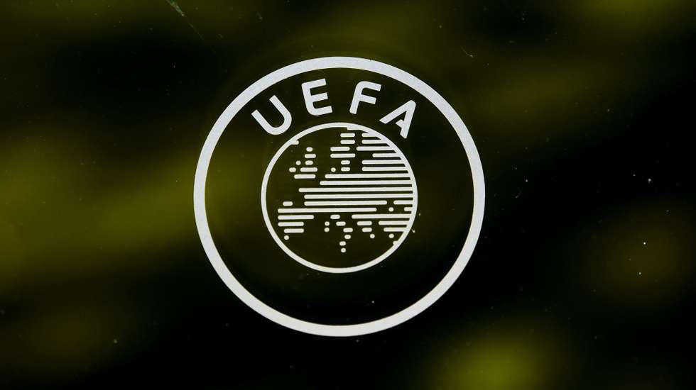 O logotipo da UEFA