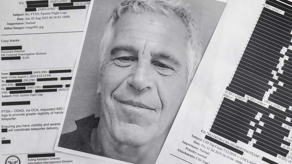 epa12724188 (ILLUSTRATION) - Printed copies of the Jeffrey Epstein files in Miami, Florida, 10 February 2026. According to official charges and court records released under the Epstein Files Transparency Act, Epstein orchestrated a sex-trafficking operation involving minors, leveraging his wealth and social standing to exploit victims over several decades.  EPA/CRISTOBAL HERRERA-ULASHKEVICH