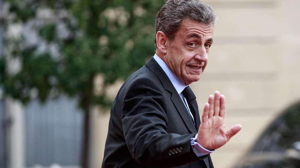 epa09496927 (FILE) - Former French president Nicolas Sarkozy leaves the Elysee palace after a lunch for the visiting leaders and heads of state, following a memorial for French former President Jacques Chirac, in Paris, France, 30 September 2019 (reissued 30 September 2021). A Paris court announced on 30 September 2021, it has found France's former president Nicolas Sarkozy guilty of illegal campaign financing of his unsuccessful 2012 reelection bid. He was not present for the verdict's announcement at the court. The ruling came six months after Sarkozy was handed a one-year prison sentence for corruption in a separate trial.  EPA/CHRISTOPHE PETIT TESSON *** Local Caption *** 56731802