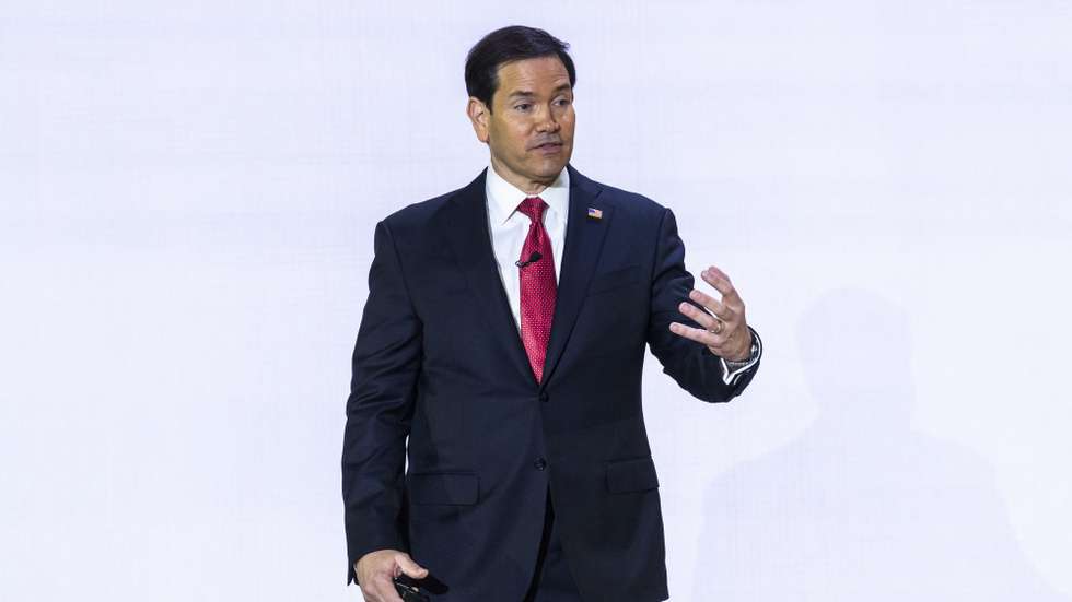 epa13270996 US Secretary of State Marco Rubio speaks at the launch America.gov in the Andrew Mellon Auditorium in Washington, DC, USA, 29 September 2026. The new website aims to enhance the public's digital experience and improve access to government services.  EPA/JIM LO SCALZO