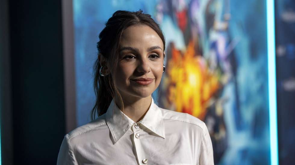 epa12525145 Aimee Carrero arrives to the premiere of 'The Mighty Nein' at Nya West Studios in Los Angeles, California, USA, 13 November 2025.  EPA/JILL CONNELLY