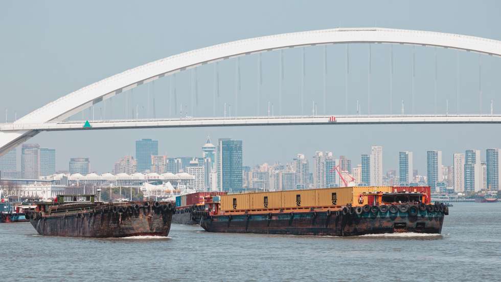 epa12007040 Cargo ships sail on the Huangpu River in Shanghai, China, 03 April 2025. On 02 April 2025, US President Trump announced 34 percent tariffs on Chinese goods imported into the US. The tariff is in addition to an existing 20 percent tariff on US imports from China, making the total rate 54 percent, which is expected to go into effect on 09 April 2025. China's Ministry of Commerce stated on 03 April 2025 that China would introduce countermeasures and urged the US to cancel the tariffs.  EPA/ALEX PLAVEVSKI