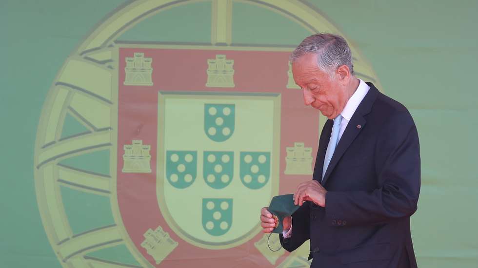O Presidente da República, Marcelo Rebelo de Sousa participa nas Comemorações oficiais do Dia de Portugal, de Camões e das Comunidades Portuguesas, na cidade do Funchal na Madeira, 10 de junho de 2021. HOMEM DE GOUVEIA/LUSA