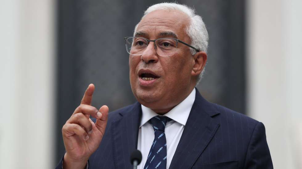 O primeiro-ministro, António Costa, faz uma comunicação ao país sobre os novos apoios sociais promulgados pelo Presidente da República, no Palácio de São Bento, em Lisboa, 31 de março de 2021. MÁRIO CRUZ/LUSA