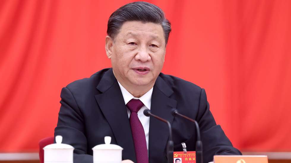 Xi Jinping, discorre num plenário do partido comunista chinês