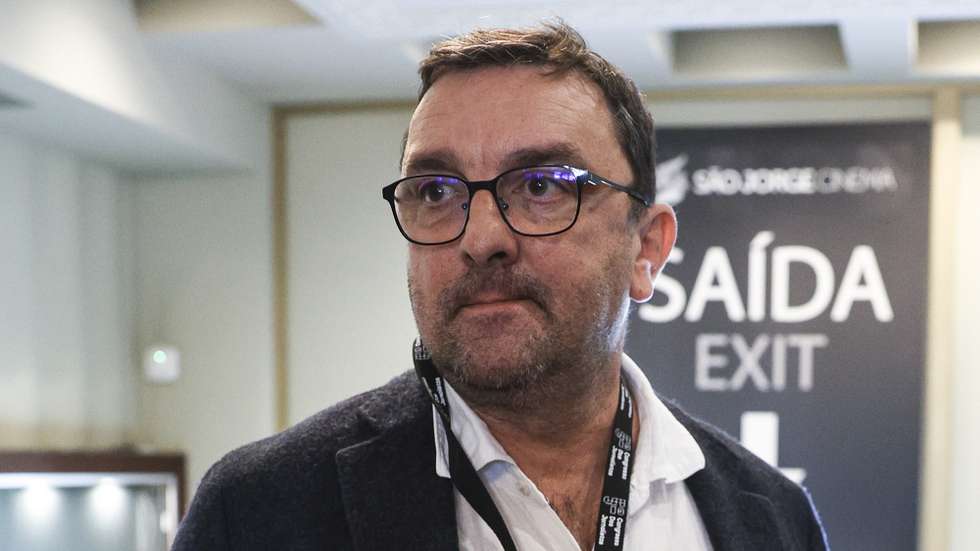 O presidente do Sindicato dos Jornalistas, Luís Simões, durante o encerramento do 5º Congresso Jornalistas, Lisboa, 21 de janeiro de 2024. ANTÓNIO COTRIM/LUSA