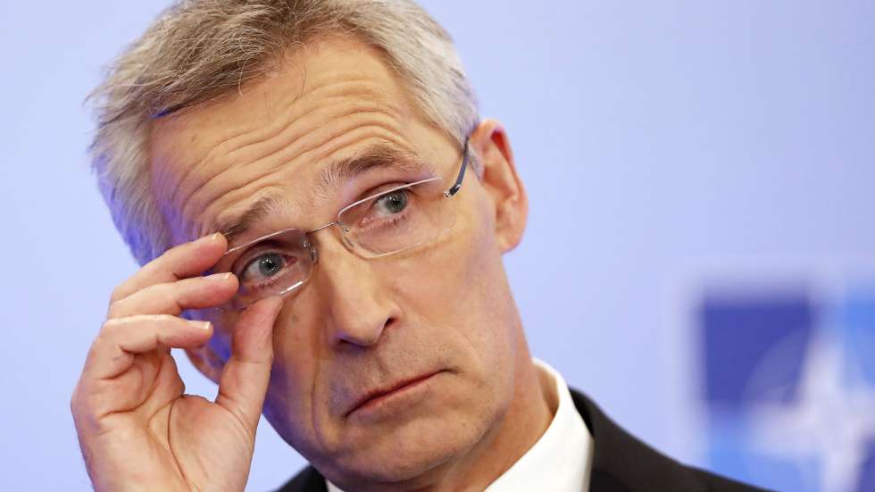 epa10336911 NATO Secretary General Jens Stoltenberg speaks during a press conference at the end of the first day of NATO Foreign Ministers Meeting, at Parliament Palace in Bucharest, Romania, 29 November 2022. Foreign Ministers from NATO countries gathered in Romania's capital on 29-30 November 2022 to tackle Russiaâ€™s invasion in Ukraine, NATOâ€™s support for Kyiv administration and regional partners and to find new ways to strengthen the Eastern flank of the alliance.  EPA/ROBERT GHEMENT