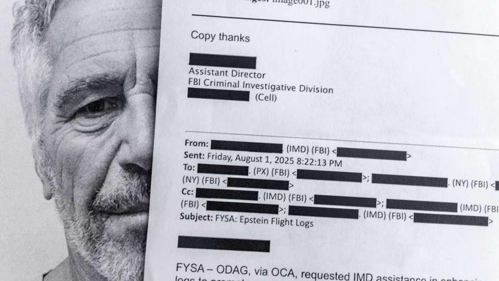epaselect epa12724192 (ILLUSTRATION) - Printed copies of the Jeffrey Epstein files in Miami, Florida, 10 February 2026. According to official charges and court records released under the Epstein Files Transparency Act, Epstein orchestrated a sex-trafficking operation involving minors, leveraging his wealth and social standing to exploit victims over several decades.  EPA/CRISTOBAL HERRERA-ULASHKEVICH