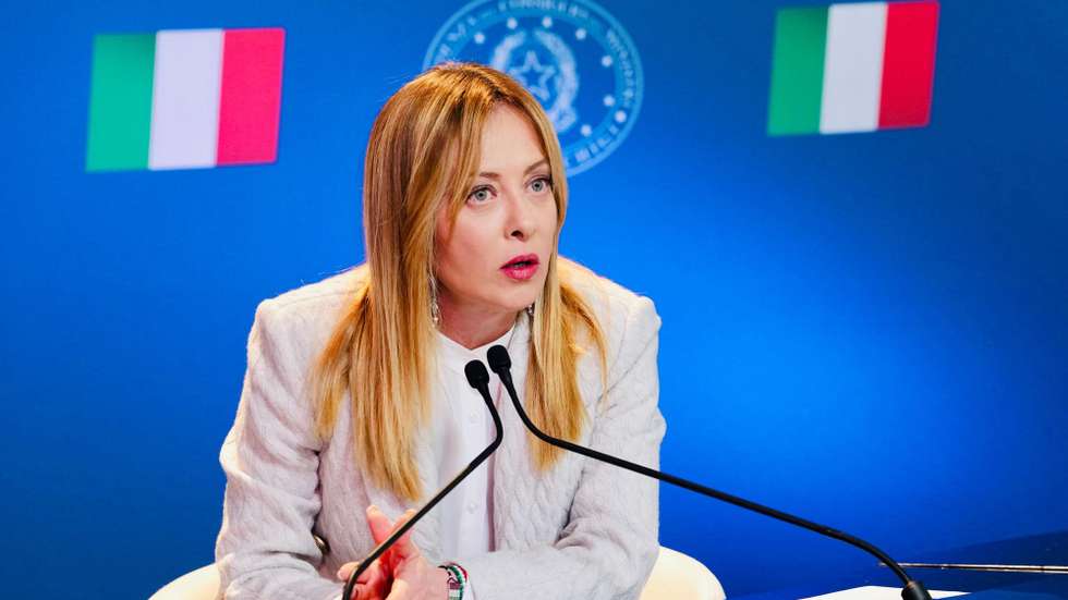 epa12773521 A handout picture made available by the Chigi Palace (Palazzo Chigi) Press Office shows Italian Prime Minister Giorgia Meloni taking part via video link from Rome, Italy, 24 February 2026, in a virtual meeting of the 'Coalition of the Willing' to mark the fourth anniversary of Russia's full-scale invasion of Ukraine.  EPA/FILIPPO ATTILI/CHIGI PALACE PRESS OFFICE HANDOUT HANDOUT EDITORIAL USE ONLY/NO SALES