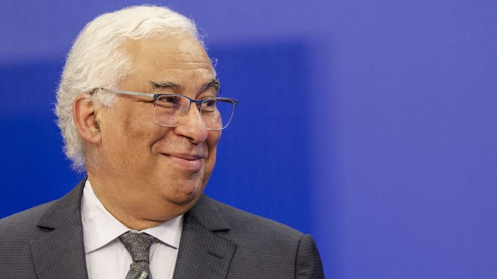Portugal's Prime Minister Antonio Costa attends a press conference after signing the Recovery and Resilience Facility (RRF) agreement in Brussels, Belgium, 12 February 2021. The European Parliament greenlighted the EU's proposed Recovery and Resilience Facility (RRF), worth 672.5 billion euros to tackle the economic aftermath of the coronavirus pandemic, during its plenary session in Brussels on 10 February 2021. TONY DA SILVA/LUSA