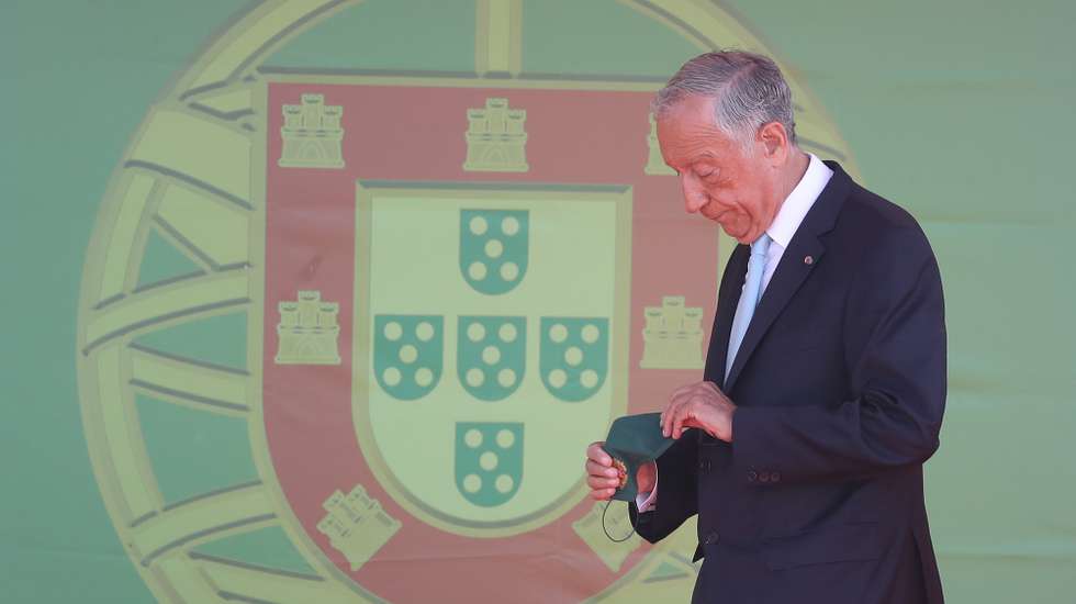 O Presidente da República, Marcelo Rebelo de Sousa participa nas Comemorações oficiais do Dia de Portugal, de Camões e das Comunidades Portuguesas, na cidade do Funchal na Madeira, 10 de junho de 2021. HOMEM DE GOUVEIA/LUSA