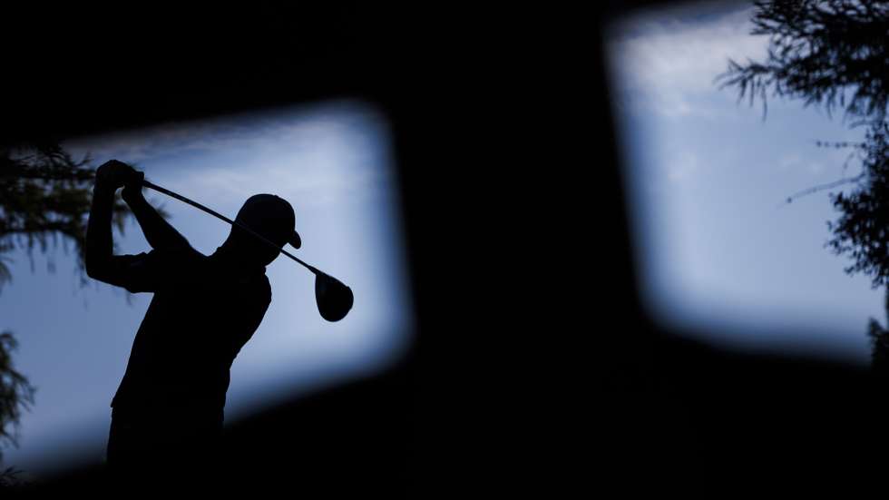 epa10143209 Ricardo Santos from Portugal in action during the fourth and final round of the Omega European Masters Golf Tournament in Crans-Montana, Switzerland, 28 August 2022.  EPA/VALENTIN FLAURAUD