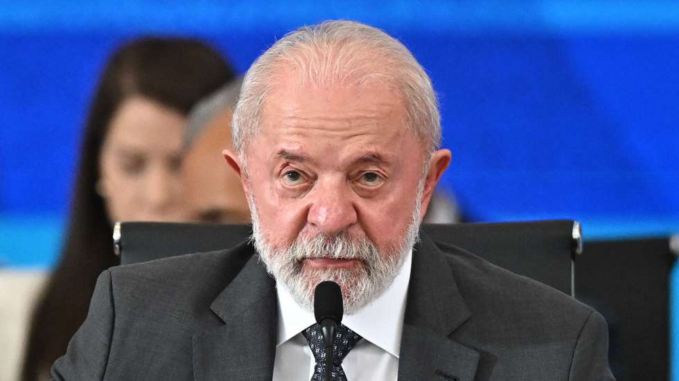 epa12173478 Brazilian President Luiz Inacio Lula da Silva speaks during the Brazil-Caribbean Summit in Brasilia, Brazil, 13 June 2025. The summit will focus on food and nutritional security, climate change, energy transition, disaster risk management, and connectivity.  EPA/ANDRE BORGES