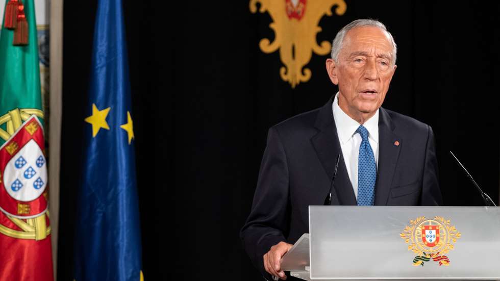 O Presidente da República, Marcelo Rebelo de Sousa, durante a declaração ao país, no Palácio de Belém, em Lisboa, 06 de novembro de 2020. O Presidente da República, Marcelo Rebelo de Sousa, decretou hoje o estado de emergência em Portugal, por 15 dias, a partir de segunda-feira, para permitir medidas de contenção da covid-19. RUI OCHOA/PRESIDÊNCIA DA REPÚBLICA/LUSA