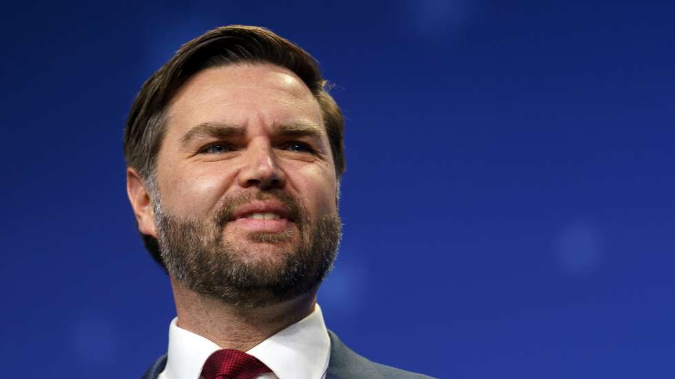 epa11930132 US Vice President JD Vance attends the National Catholic Prayer Breakfast at the Walter E. Washington Convention Center Washington, DC, USA, 28 February 2025.  EPA/WILL OLIVER / POOL