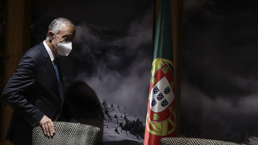 O Presidente da República, Marcelo Rebelo de Sousa, pouco antes de prestar declarações durante a XXVII Cimeira Ibero-Americana, em Andorra, 21 de abril de 2021. TIAGO PETINGA/LUSA