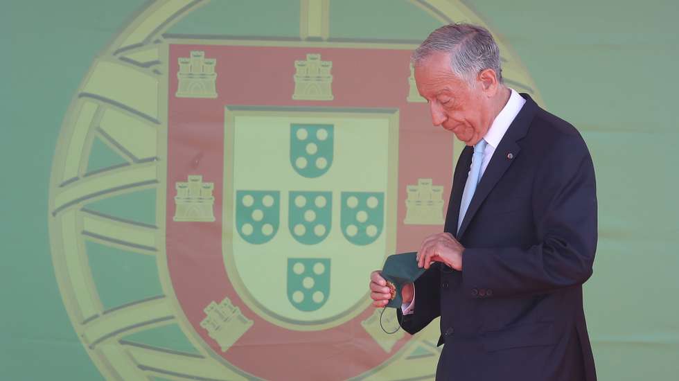 O Presidente da República, Marcelo Rebelo de Sousa participa nas Comemorações oficiais do Dia de Portugal, de Camões e das Comunidades Portuguesas, na cidade do Funchal na Madeira, 10 de junho de 2021. HOMEM DE GOUVEIA/LUSA