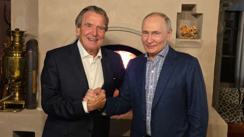Gerhard Schröder e Vladimir Putin
