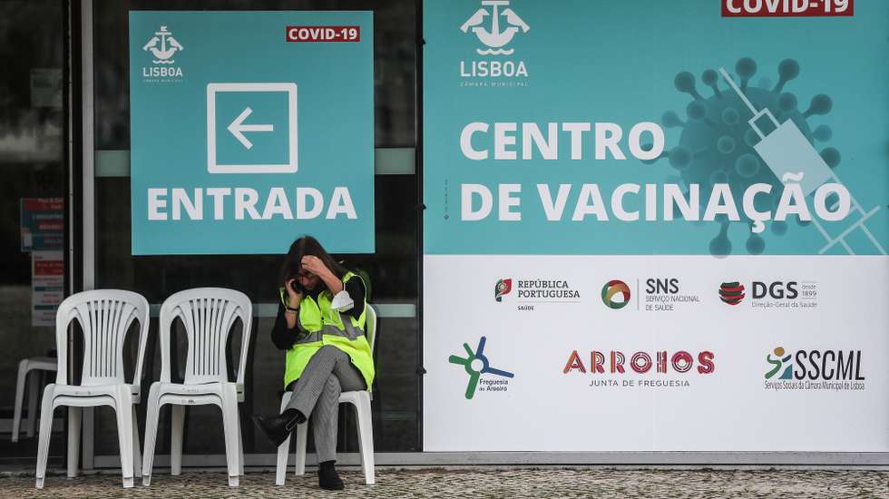 Novo centro de vacinação para a covid-19, nas Olaias, em Lisboa, 5 de março de 2021. MÁRIO CRUZ/LUSA