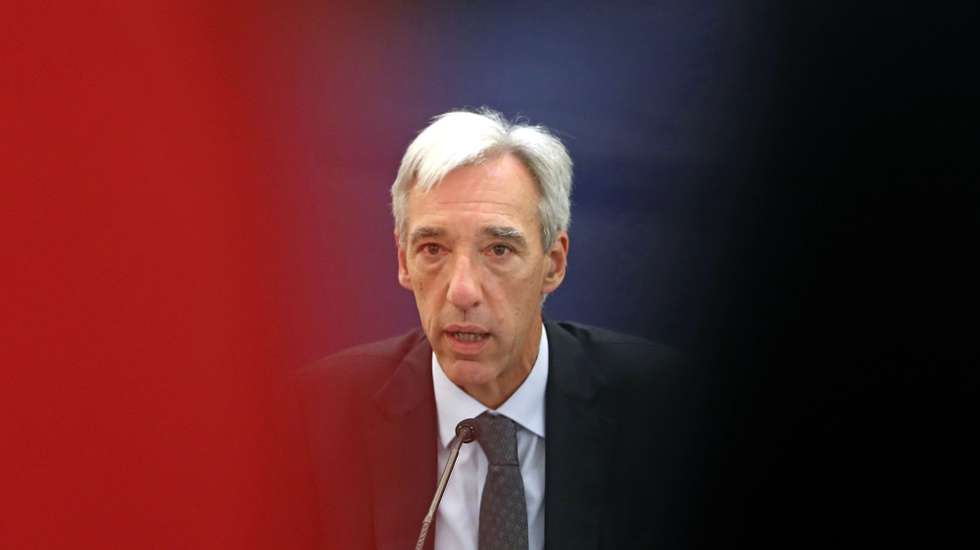 Portuguese Ministry of National Defence Joao Gomes Cravinho attends a press conference after a Workshop of European Union Ministers of Defence on the Strategic Compass under the Portuguese Presidency of the Council in Queluz, Portugal, 23 April 2021. This workshop is aimed at promoting informal discussion on the main ideas, encouraging the presentation of substantive and prospective proposals and together shaping a new strategic vision for European defence. ANTONIO PEDRO SANTOS/LUSA