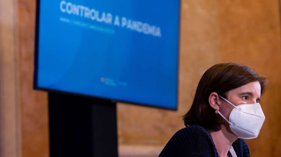 A ministra de Estado e da Presidência, Mariana Vieira da Silva, durante a conferência de imprensa após reunião do Conselho de Ministros, no Palácio da Ajuda,  em Lisboa, 24 de junho de 2021. JOSE SENA GOULAO/LUSA