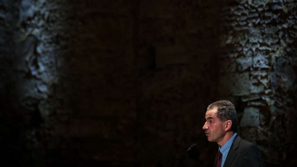 O ministro da Ciência, Tecnologia e Ensino Superior,  Manuel Heitor, intervém no lançamento dos programas PRR “Impulso Adultos” e “Impulso Jovens STEAM”, em Lisboa, 21 de junho de 2021. RODRIGO ANTUNES/LUSA
