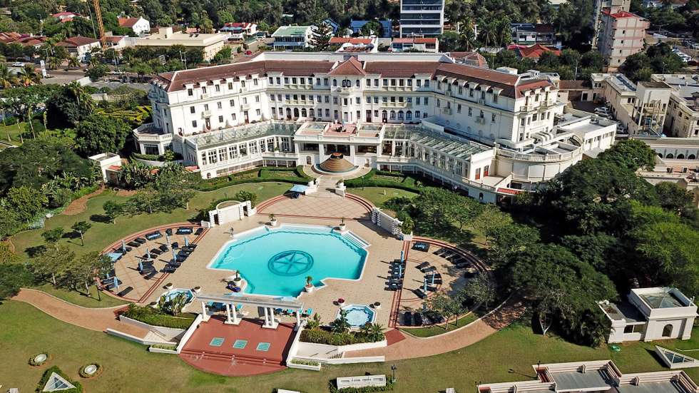 Fotografia aérea sobre o hotel Polana, em Maputo, Moçambique, 23 de abril de 2020. ANTÓNIO SILVA/LUSA