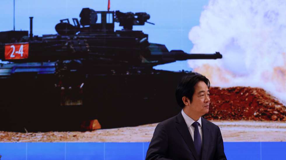 epa12725769 Taiwanese President Lai Ching-te looks on during a press conference in Taipei, Taiwan, 11 February 2026. Lai spoke at a press conference titled 'National Security Cannot Wait! Support for Special Regulations on Defense Procurement', addressing national security concerns, US arms purchases and urging passage of a defense bill in Taiwan's legislature.  EPA/RITCHIE B. TONGO