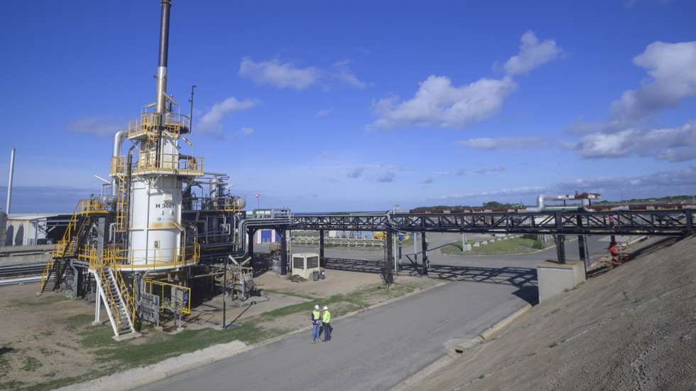 A empresa Ecoslops que transforma, em Sines, resíduos marítimos em combustível e betume, manifestou interesse em renegociar a concessão que mantém com a Galp até 2027 para poder construir e exportar desde Portugal a próxima geração de infraestruturas, em Sines, 3 de dezembro de 2024. (ACOMPANHA TEXTO DE 7 DE DEZEMBRO DE 2024). TIAGO CANHOTO/LUSA
