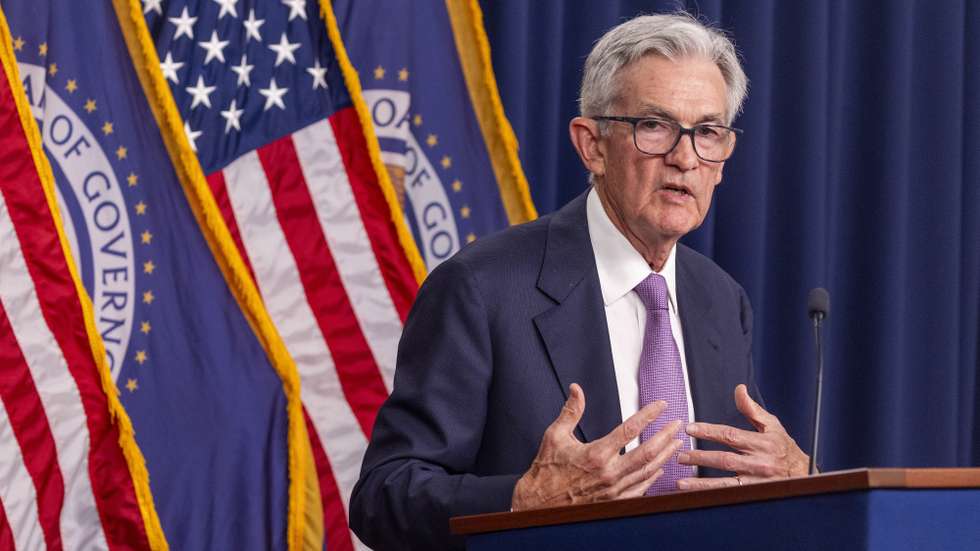 epa11612702 US Federal Reserve Board Chairman Jerome Powell responds to a question from the news media after the Fed cut its benchmark interest rate half-point following its two-day conference at the Federal Reserve in Washington, DC, USA, 18 September 2024. Federal Reserve officials are focused on support of the weakening job market and are working to curb inflation without causing a recession.  EPA/SHAWN THEW