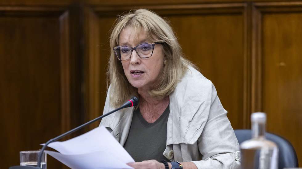A ministra do Trabalho, Solidariedade e Segurança Social, Maria do Rosário Palma Ramalho, durante a sua audição na Comissão de Trabalho, Segurança Social e Inclusão, na Assembleia da República, em Lisboa, 22 de julho de 2026. JOSÉ SENA GOULÃO/LUSA