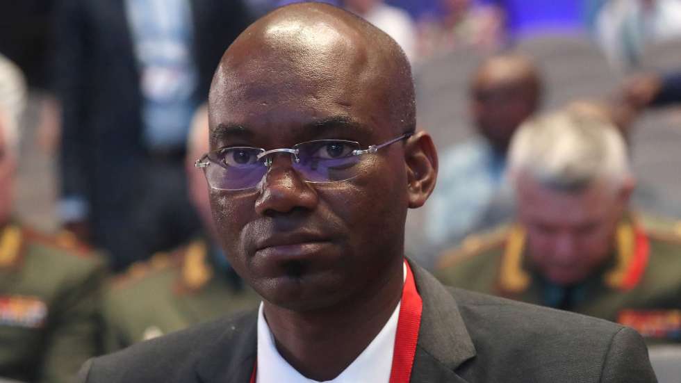 epa10124143 Malian Defence Minister Sadio Camara attends the Moscow Conference on International Security (MCIS) at the Patriot Park in Kubinka, Moscow region, Russia, 16 August 2022. The 10th Moscow Conference on International Security takes place on 15-16 August at the Russian Armed Forces' Patriot Park.  EPA/MAXIM SHIPENKOV