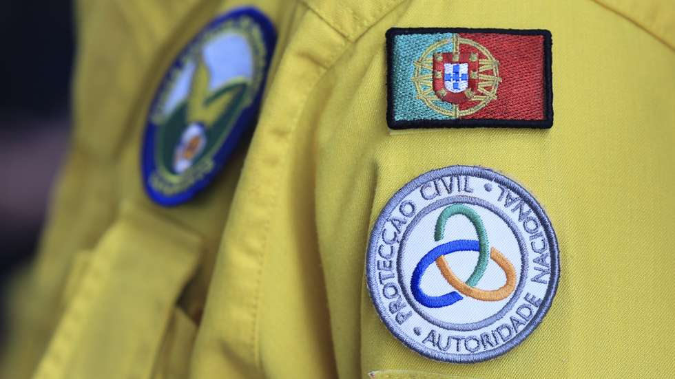 Logótipo da proteção civil de Lisboa, Lisboa, 18 de abril de 2024. ANTÓNIO COTRIM/LUSA