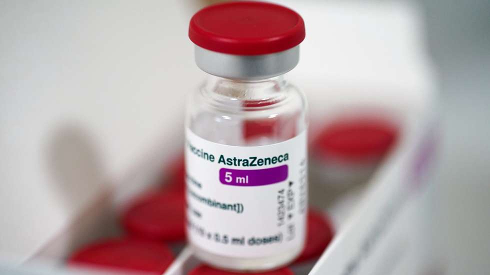 epa09084173 Vials of the AstraZeneca COVID-19 vaccine are displayed at the Southern Hospital in Warsaw, 19 March 2021. Poland has received a new batch of 65,000 coronavirus vaccine doses from the Anglo-Swedish firm AstraZeneca, with a further 72,000 expected next week. EU member countries reintroduce the AstraZeneca Covid-19 vaccine in their inoculation campaigns following the previous day's European Medicines Agency (EMA) announcement to uphold its approval of the vaccine. Some countries stopped giving the vaccine over fears there might be links between the vaccination against Covid-19 with the AstraZeneca vaccine and a rare number of blood clots.  EPA/Leszek Szymanski POLAND OUT