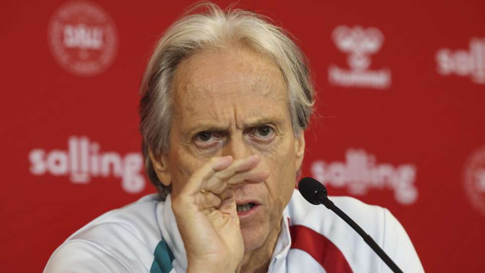 Portugal national team head coach Jorge Jesus attend a flash interview ahead of their Uefa Nations League group stage match against Denmark, at Parken Stadium in Copenhagen, Denmark, 30 September 2026. PAULO NOVAIS/LUSA.