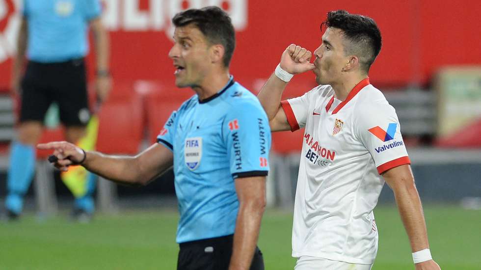 Acuña voltou a ser pai recentemente e dedicou o primeiro golo na Liga espanhola pelo Sevilha a Martina
