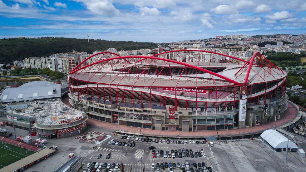 Uma vista geral para o Estádio da Luz, em Lisboa
