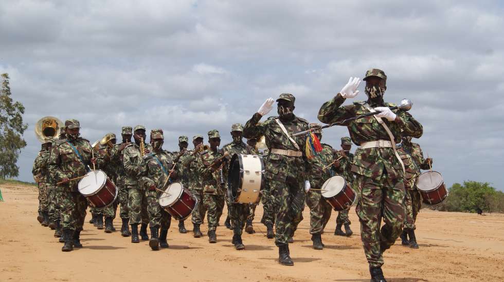 Cerimónia oficial de lançamento da primeira missão militar de formação da União Europeia (UE) em Moçambique, dedicada a treinar tropas para enfrentar a insurgência armada em Cabo Delgado.  Maputo, Moçambique, 03 de novembro de 2021. A missão de dois anos, designada EUTM (European Union Training Mission) Moçambique conta com 140 militares formadores e responde ao pedido de ajuda do Governo moçambicano para preparação das suas tropas. LUÍSA NHANTUMBO/LUSA