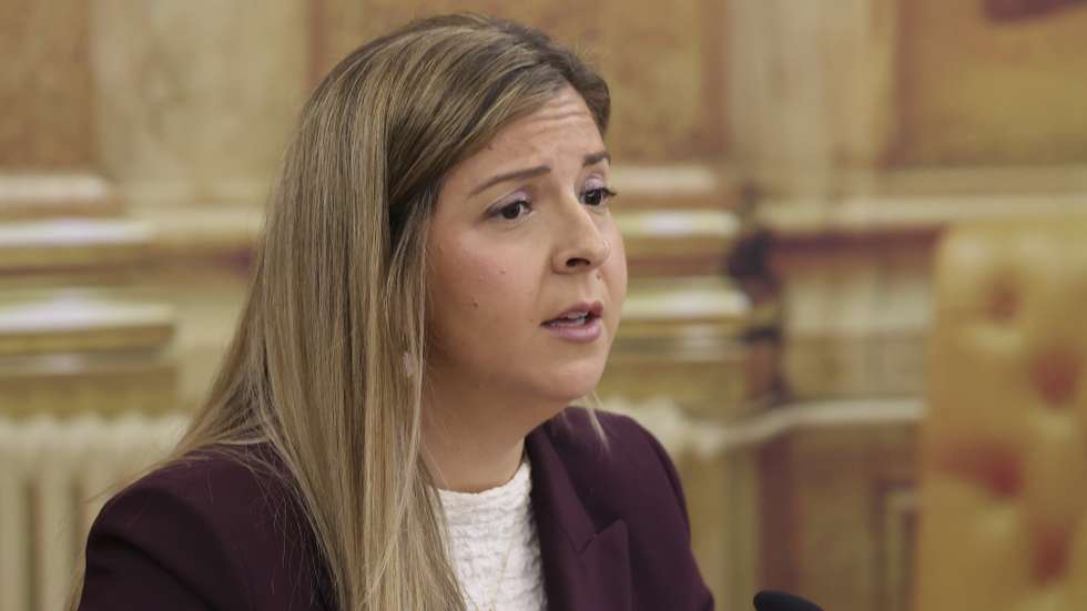 A ministra da Cultura, Juventude e Desporto, Margarida Balseiro Lopes, intervém na audição na Comissão de Assuntos Constitucionais, Direitos, Liberdades e Garantias, na Assembleia da República, em Lisboa, 28 de janeiro de 2026. JOÃO RELVAS/LUSA