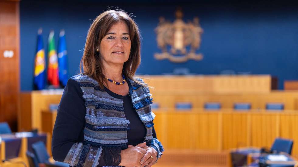 Rubina Leal, presidente da Assemleia Legislativa da Região Autónoma da Madeira, em enrevista á Agência Lusa no Funchal, 29 de abril de 2025. (ACOMPANHA TEXTO DA LUSA DE 06-05-2025) GREGÓRIO CUNHA/LUSA